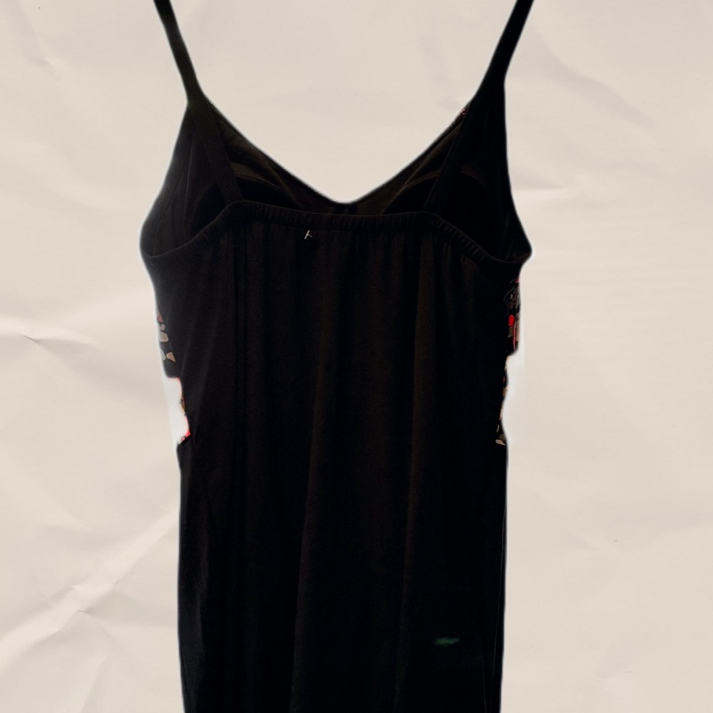 Catalina Black and Red Floral Ruffle One-Piece Swimsuit - Picture 9 of 9